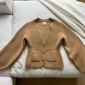 Khaite scarlet cardigan